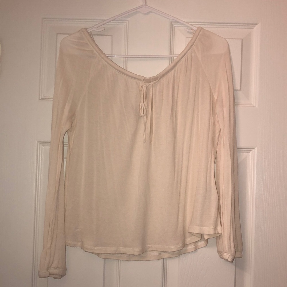 Off the Shoulder Flowy Long Sleeve